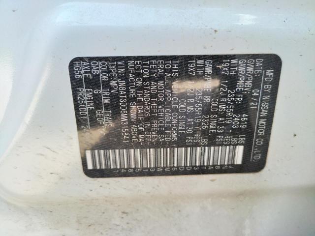 2021 NISSAN ROGUE PLAT JN8AT3DD6MW315841