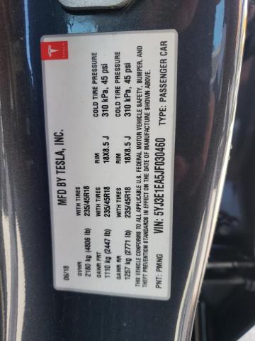 2018 TESLA MODEL 3 5YJ3E1EA5JF030460