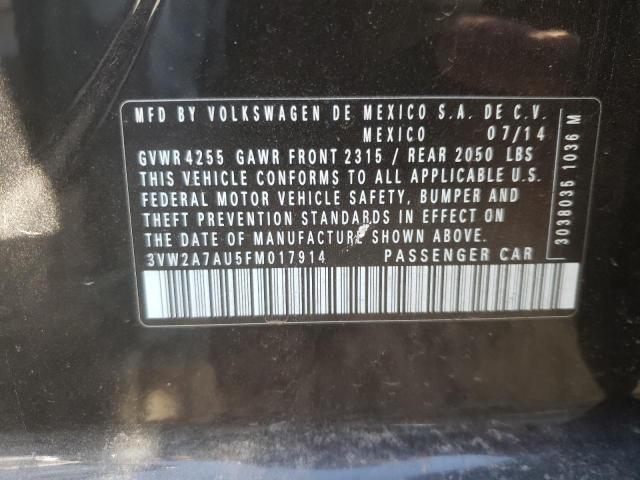 2015 VOLKSWAGEN GOLF TDI 3VW2A7AU5FM017914