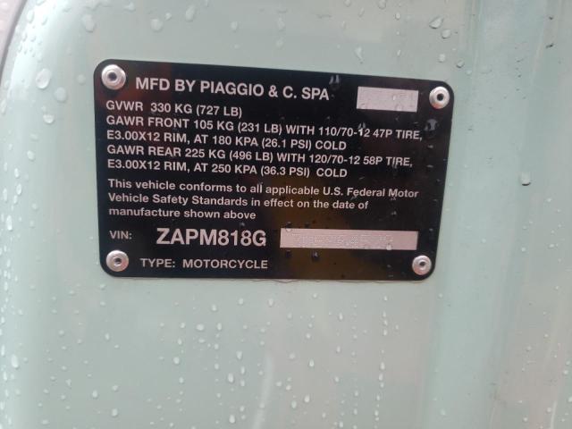 2021 VESPA PRIMAVERA ZAPM818G3M5904529