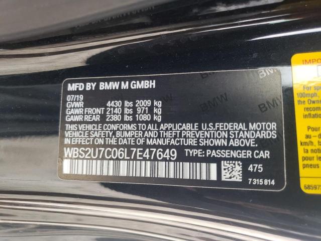2020 BMW M2 COMPETI WBS2U7C06L7E47649