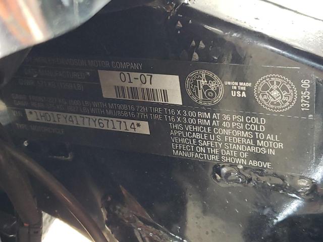 2007 HARLEY-DAVIDSON FLHRS 1HD1FY4177Y671714