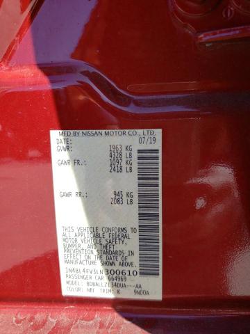 2020 NISSAN ALTIMA PLA 1N4BL4FV3LN300610
