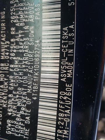 4T1BF1FK1DU692754 Toyota Camry L 2013. Фото: 9