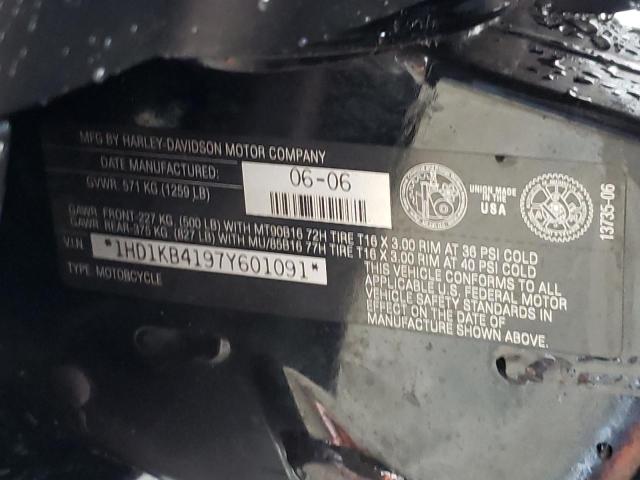 2007 HARLEY-DAVIDSON FLHX 1HD1KB4197Y601091
