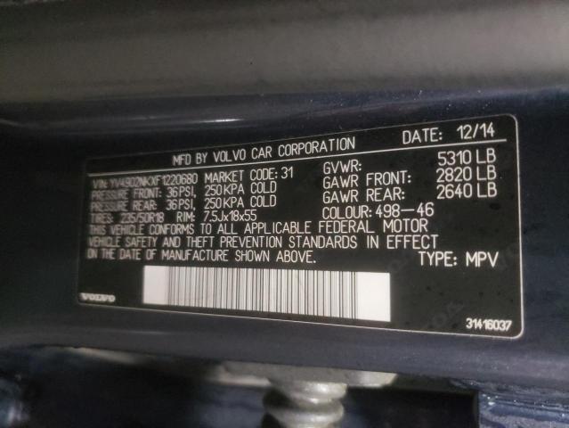 2015 VOLVO XC70 T6 PR YV4902NKXF1220680