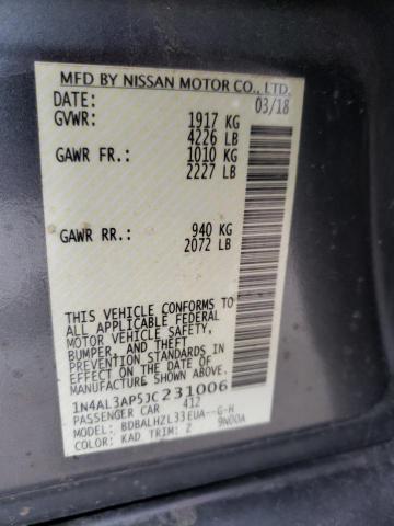 2018 NISSAN ALTIMA 2.5 1N4AL3AP5JC231006