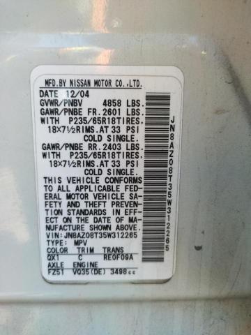 Фото: JN8AZ08T35W312265 - 10