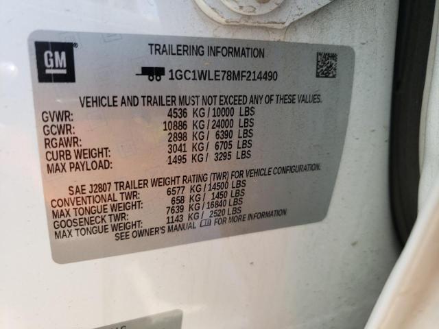 2021 CHEVROLET SILVRDO LT 1GC1WLE78MF214490