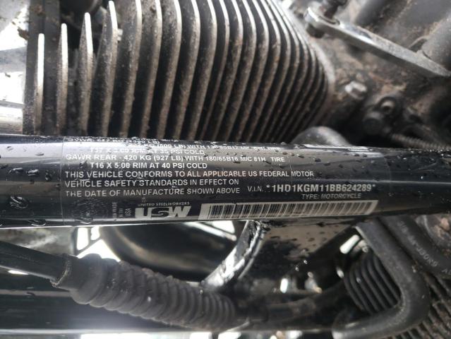 2011 HARLEY-DAVIDSON FLTRU 1HD1KGM11BB624289