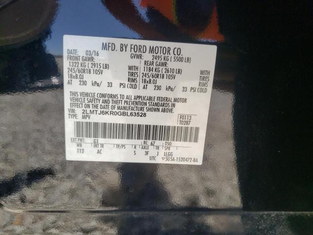 2016 LINCOLN MKX SELECT 2LMTJ6KR0GBL63528