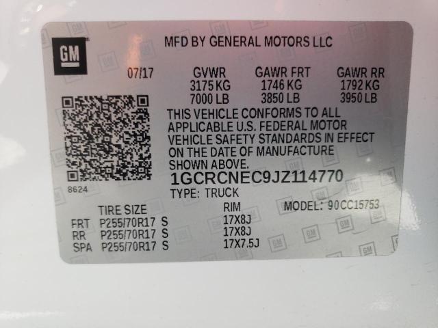 2018 CHEVROLET SILVRDO LT 1GCRCNEC9JZ114770