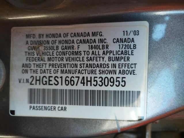 Фото: 2HGES16674H530955 - 10