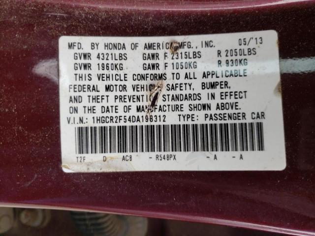 1HGCR2F54DA198312 Honda Accord Spo 2013. Фото: 9