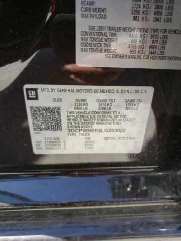 3GCPWBEF4LG253022 Chevrolet Silverado 2020. Фото: 9