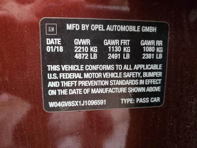 2018 BUICK REGAL TOUR W04GV8SX1J1096591