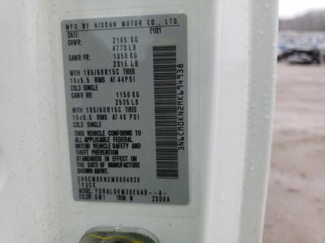 3N6CM0KN2MK694938 Nissan NV