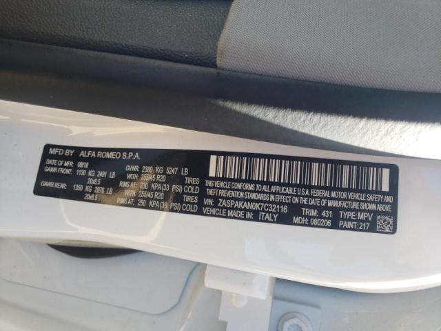ZASPAKAN0K7C32116 Alfa Romeo Stelvio 2019. Фото: 9