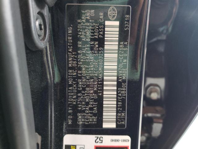 4T1T11AK5MU603259 Toyota Camry Se 2021. Фото: 9