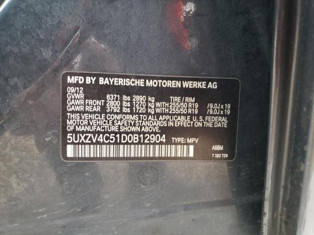 5UXZV4C51D0B12904 Bmw X5 Xdrive3 2013. Фото: 9