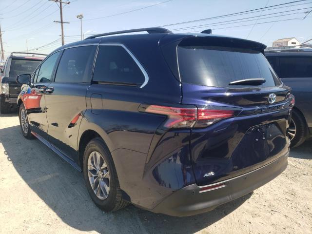 5TDYSKFC5MS016188 Toyota Sienna Xle 2021. Фото: 2