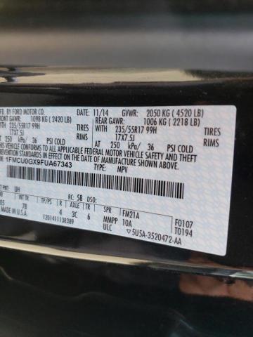2015 FORD ESCAPE SE 1FMCU0GX9FUA67343