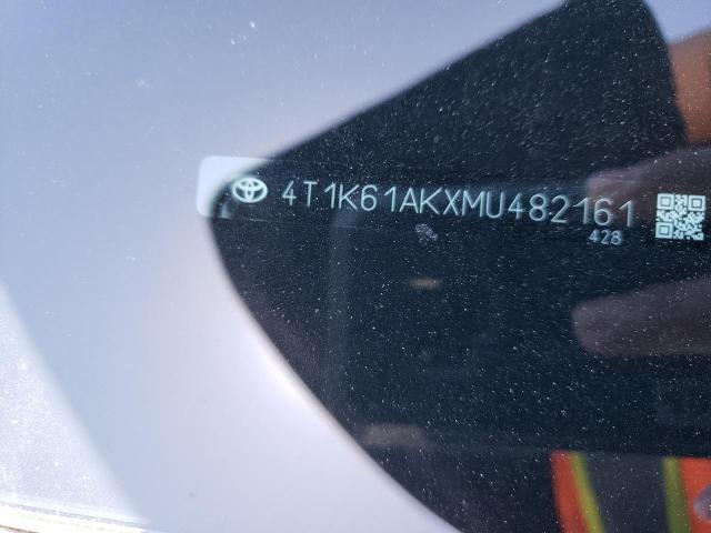 2021 TOYOTA CAMRY XSE 4T1K61AKXMU482161