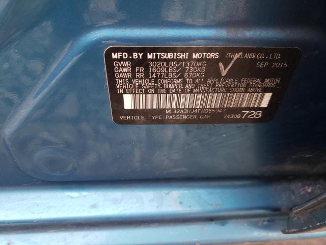 2015 MITSUBISHI MIRAGE DE ML32A3HJ4FH055942