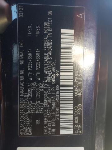 5TDYSKFC5MS016188 Toyota Sienna Xle 2021. Фото: 9