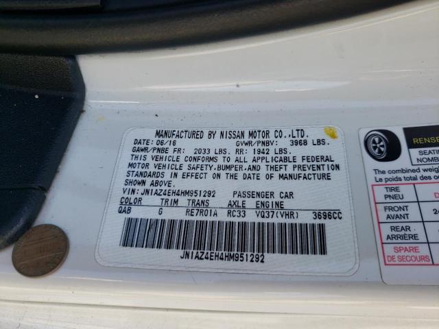 2017 NISSAN 370Z JN1AZ4EH4HM951292