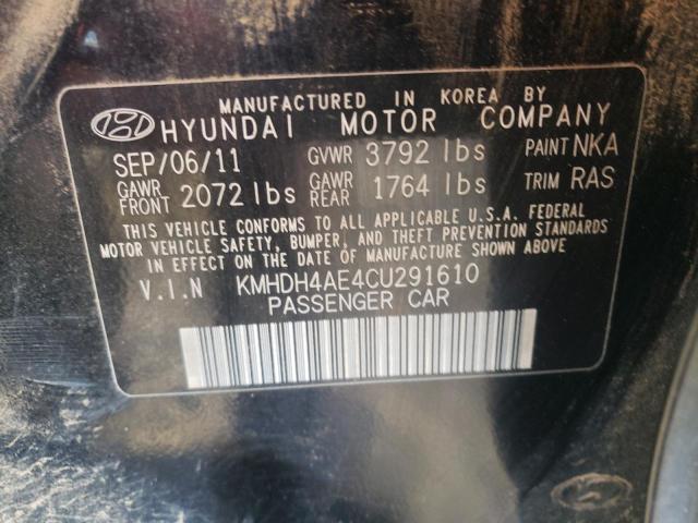 KMHDH4AE4CU291610 Hyundai Elantra Gl 2012. Фото: 9