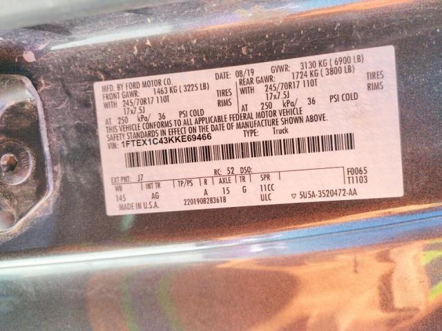2019 FORD F150 SUPER 1FTEX1C43KKE69466