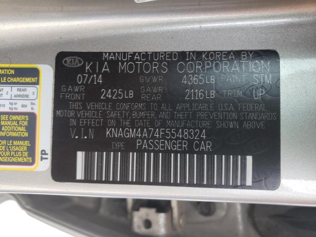 KNAGM4A74F5548324 Kia Optima Lx 2015. Фото: 9