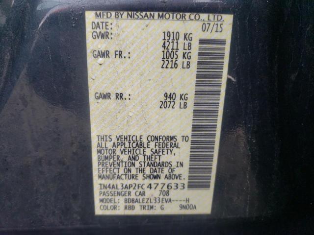 2015 NISSAN ALTIMA 2.5 1N4AL3AP2FC477633