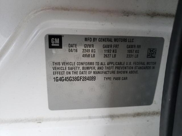 2016 BUICK LACROSSE S 1G4G45G38GF284089