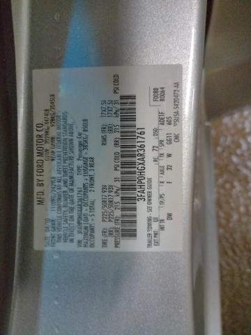 3FAHP0HGXAR361761 Ford Fusion Se 2010. Фото: 9