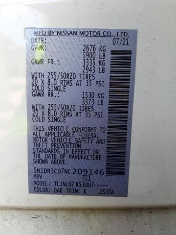 5N1DR3CD7NC209146 Nissan Pathfinder 2022. Фото: 9