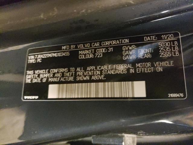2021 VOLVO S60 T6 R-D 7JRA22TM7MG103455