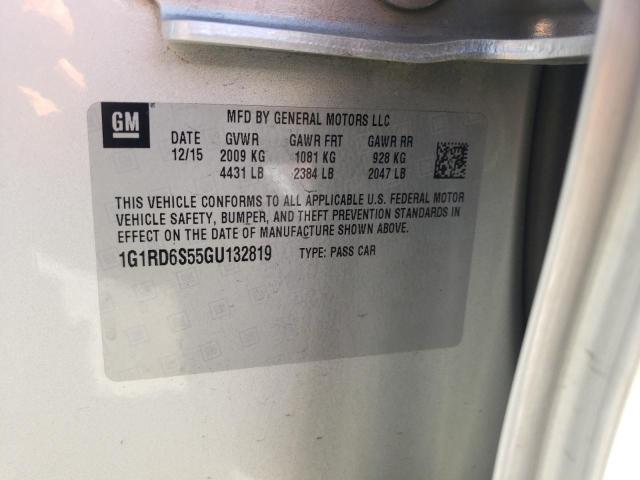 2016 CHEVROLET VOLT LTZ 1G1RD6S55GU132819