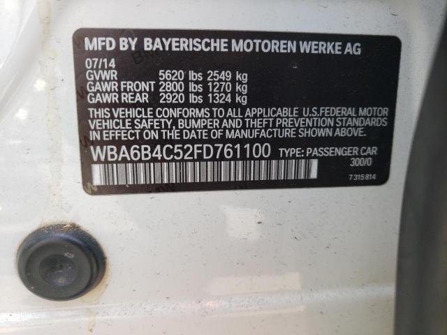 2015 BMW ALPINA B6 WBA6B4C52FD761100