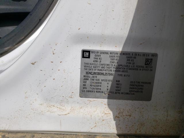 2017 CHEVROLET TRAX PREMI 3GNCJMSB0HL257844