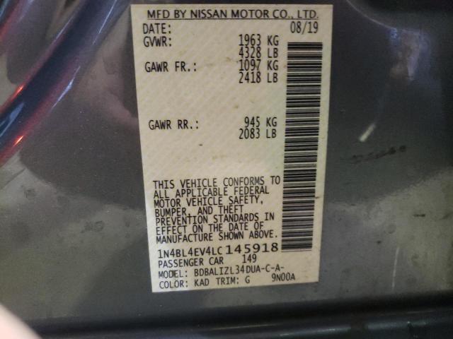2020 NISSAN ALTIMA SL 1N4BL4EV4LC145918