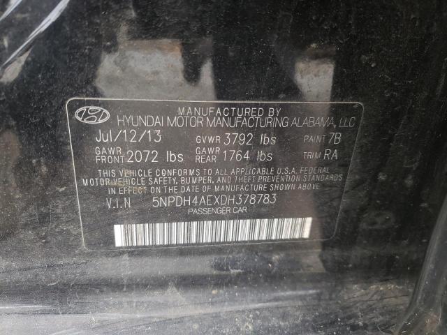 5NPDH4AEXDH378783 Hyundai Elantra Gl 2013. Фото: 9