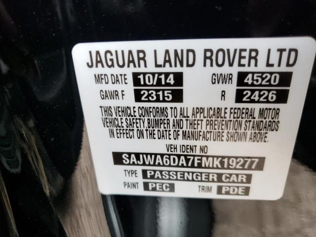 2015 JAGUAR F-TYPE R SAJWA6DA7FMK19277