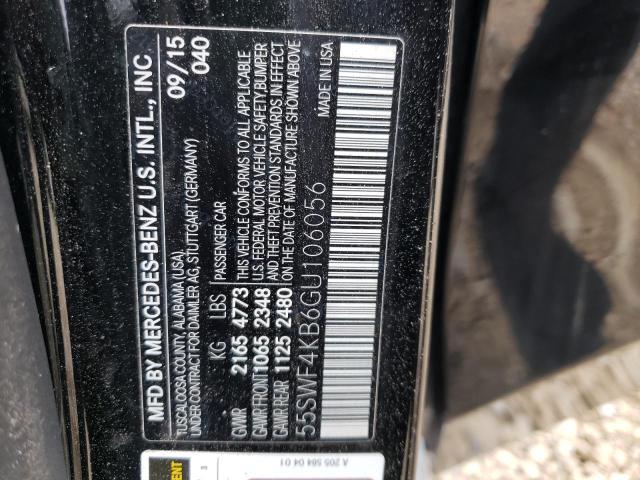 2016 MERCEDES-BENZ C 300 4MAT 55SWF4KB6GU106056