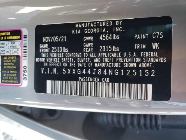 2022 KIA K5 GT 5XXG44J84NG125152