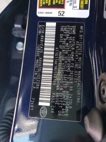 4T1G11AK1MU568169 Toyota Camry Se 2021. Фото: 9