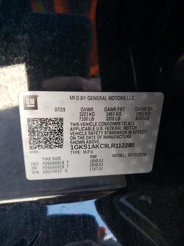 2020 GMC YUKON SLE 1GKS1AKC9LR112285