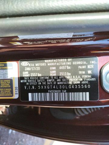 5XXGT4L30LG435560 Kia Optima Lx 2020. Фото: 9