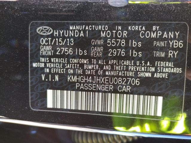 2014 HYUNDAI EQUUS SIGN - KMHGH4JHXEU082706